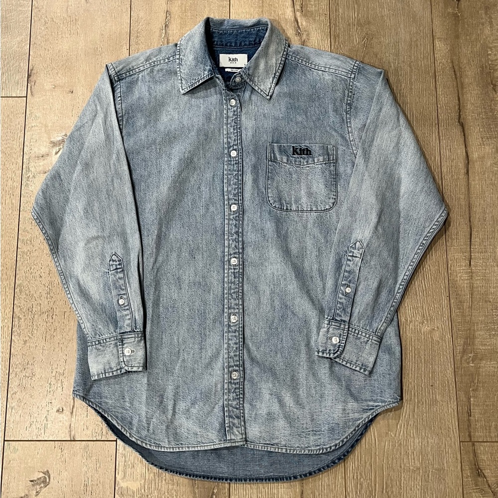 Kith denim button down shirt